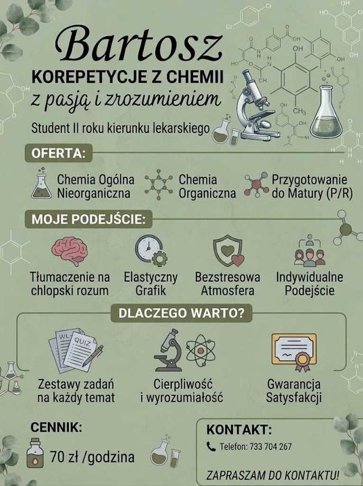 Korepetycje z chemii online