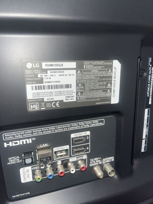 TV 55’ polegadas para peças