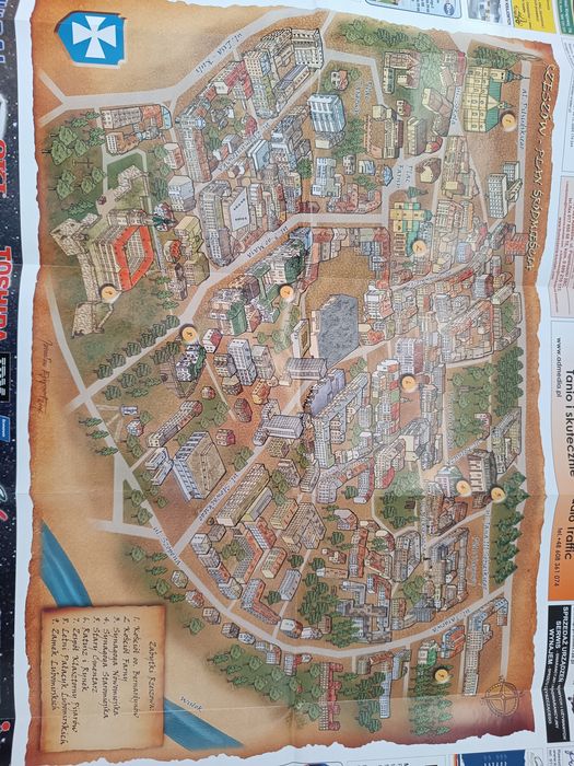 Mapa Rzeszów plan śródmieścia 2006 rok