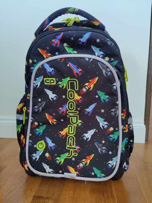 Plecak na kółkach CoolPack Junior led rakiety