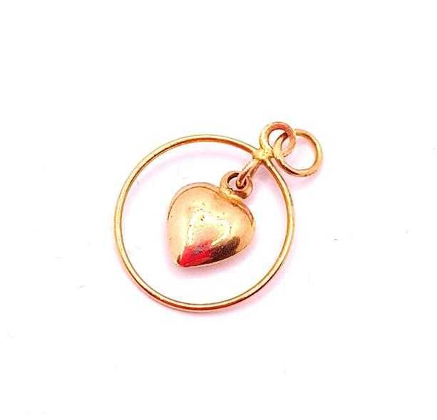 Złota zawieszka Serce PR.585 W:0,68gr InterSKLEP