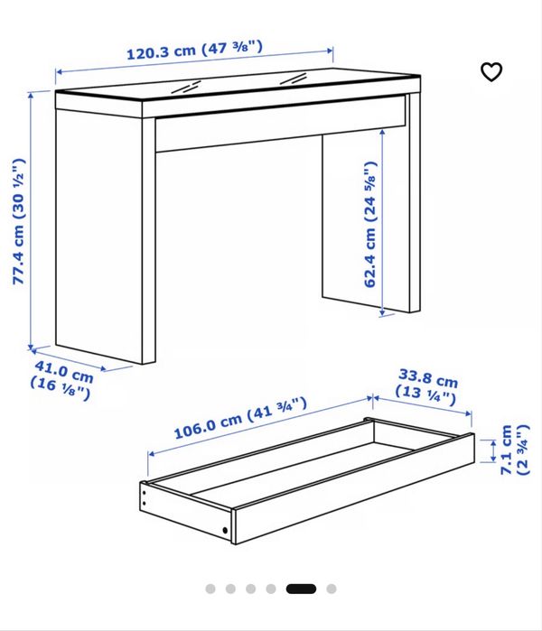 Toucador  branco MALM ikea