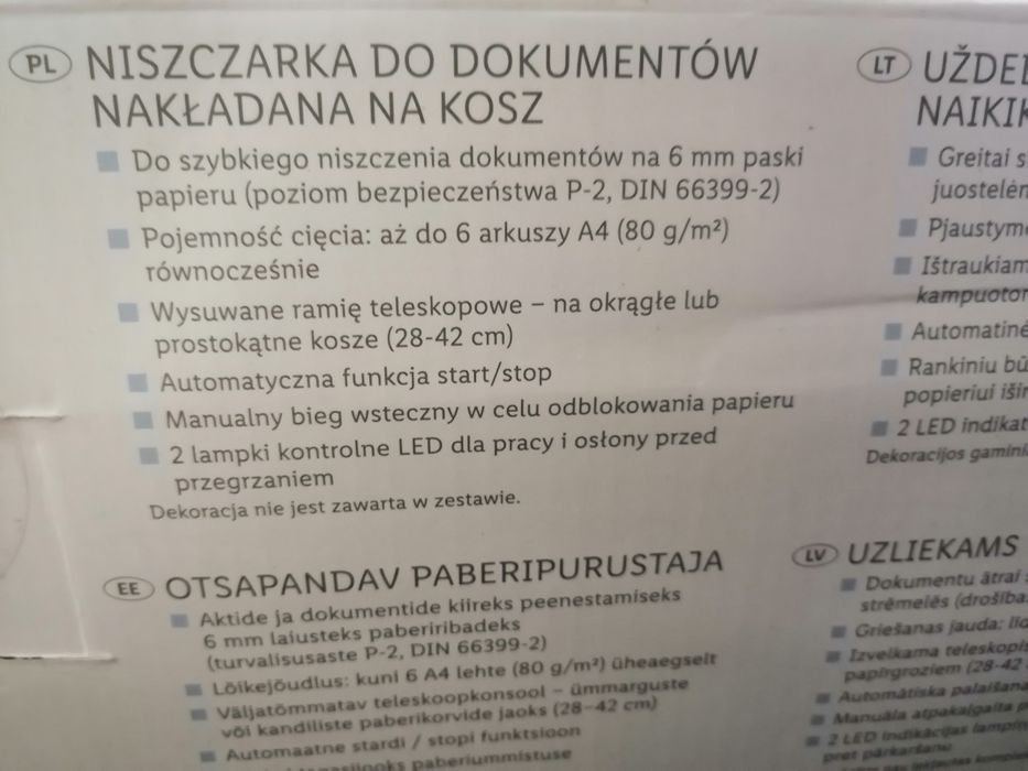 Niszczarka do papieru