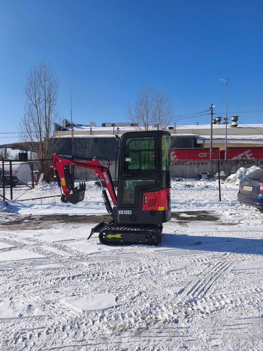 Міні-екскаватор Captok CK13С новий, 13 к.с, бензин, 1000кг, кабіна