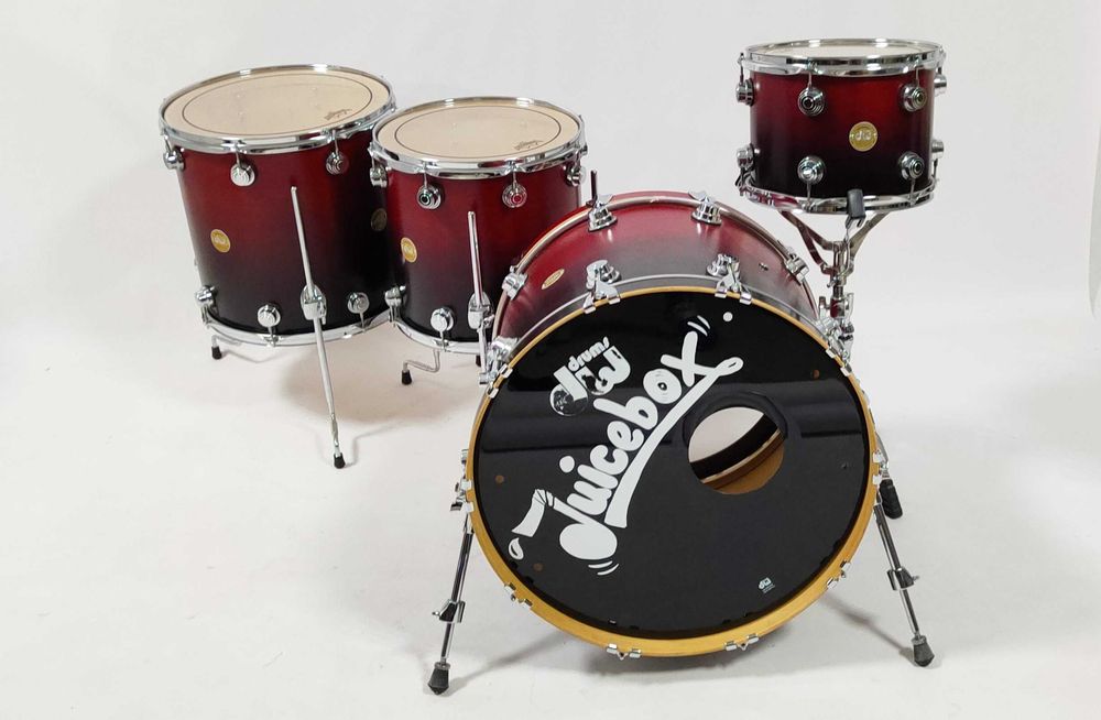 DW Collectors Satin Cherry Black Fade kolekcjonerski -22,12,14,16"