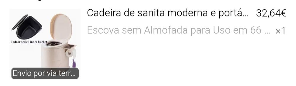 Sanita Portátil NOVA NUNCA USADA