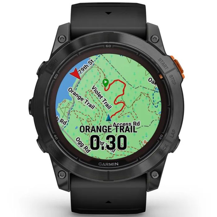 Годинник Garmin fenix 7X Pro Solar Edition 51mm Slate Gray Black Band