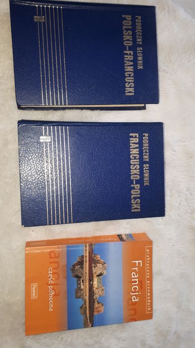Francja - część północna i słowniki polsko - franc. i franc. - polski