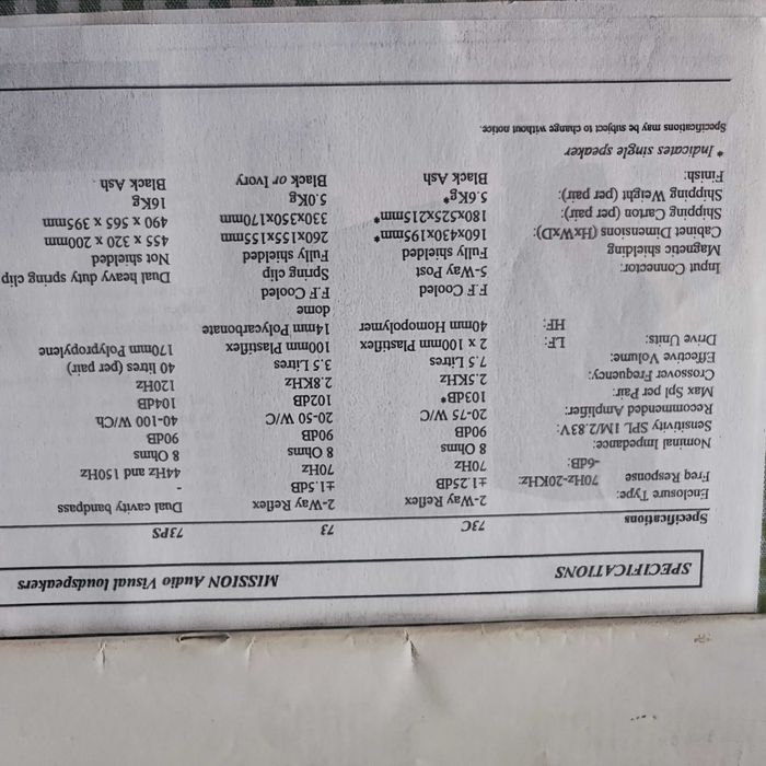 Colunas highend Energy Odisey A 2+2