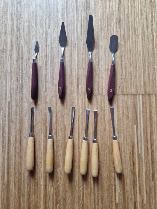 Farby, olówk, pastele i narzędzia