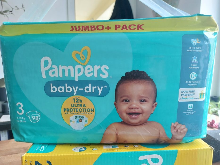 Pieluchy Pampers baby-dry 3 6-10kg 98szt