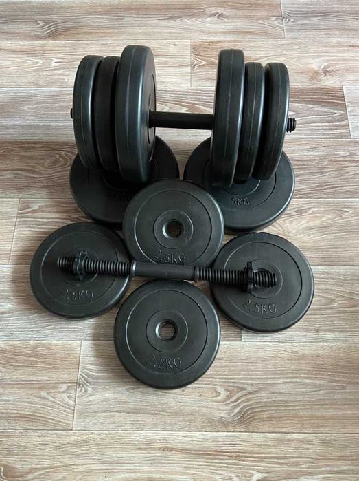 Гантелі розбірні композитні 2 х 20 кг разборные гантели 2 по 20 кг
