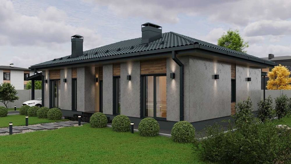 Сучасний будинок «американка» | 3 спальні | Газ | Всі комунікації