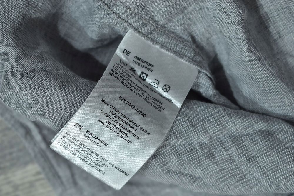 Marc O'polo Męska Lniana Koszula Secret Dye Linen Shaped Fit Xl
