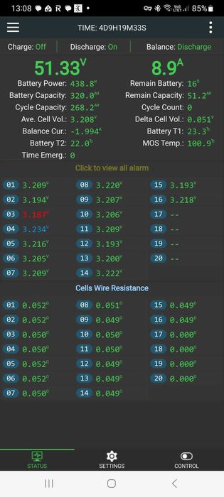 Magazyn 13,50 kwh + bms 100A skonfigurowany i w pełni sprawny