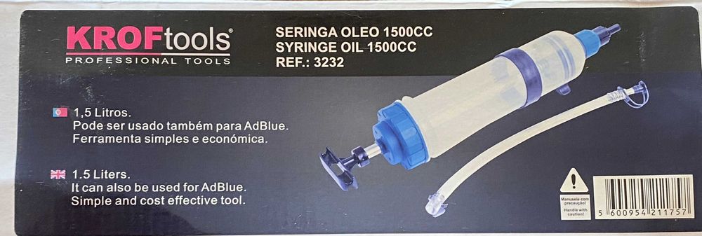 Seringa de óleo KROFTOOLS 1500CC