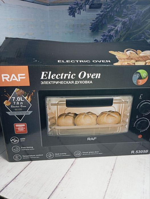 Електро духовка, мини печь  raf r5305b 600w