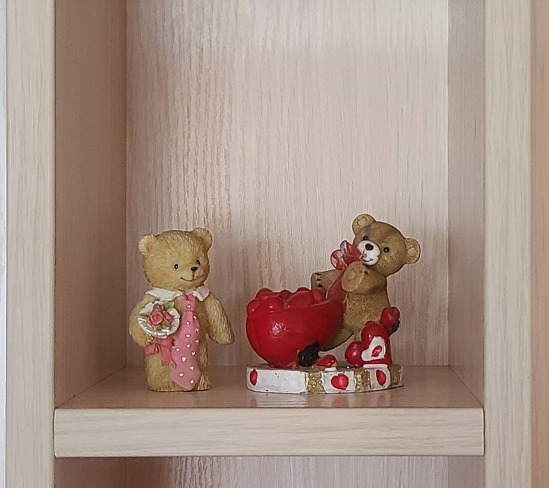Декор фігурка ведмедик червоне серце