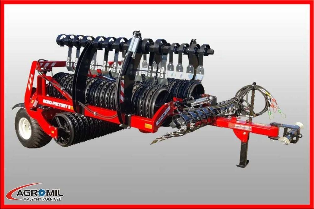 Wał uprawowy posiewny Agrofactory II z włóką GROM fi 450 mm 500 mm  cambridge SUPER CENA, transport , producent od ręki  4,5 m 5,3 m 6,3 m , 7,5 m