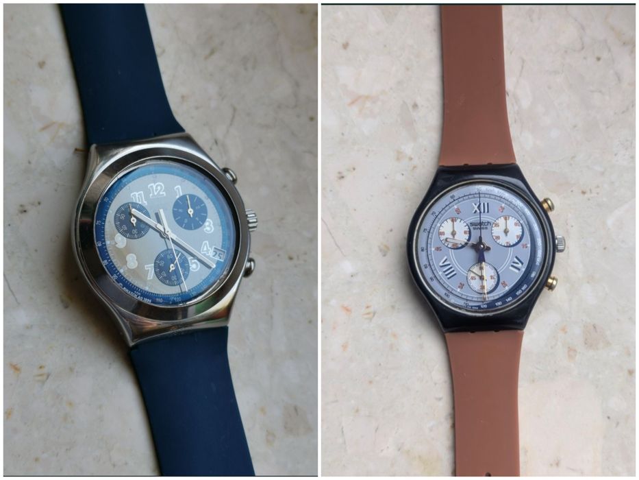 Zestaw 2x Swatch Chrono Vintage 1992