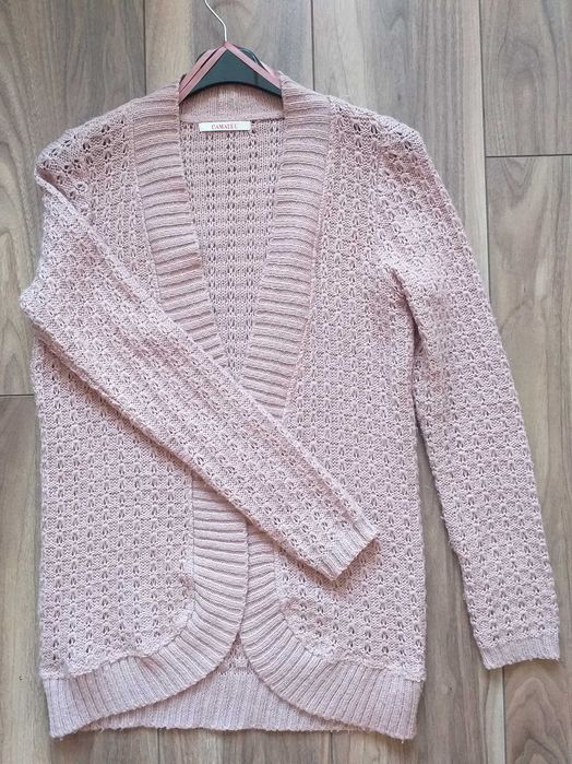 Sweter pudrowy róż