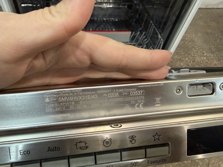 Посудомийна машина Bosch SMV4HVX31E з Німеччини
