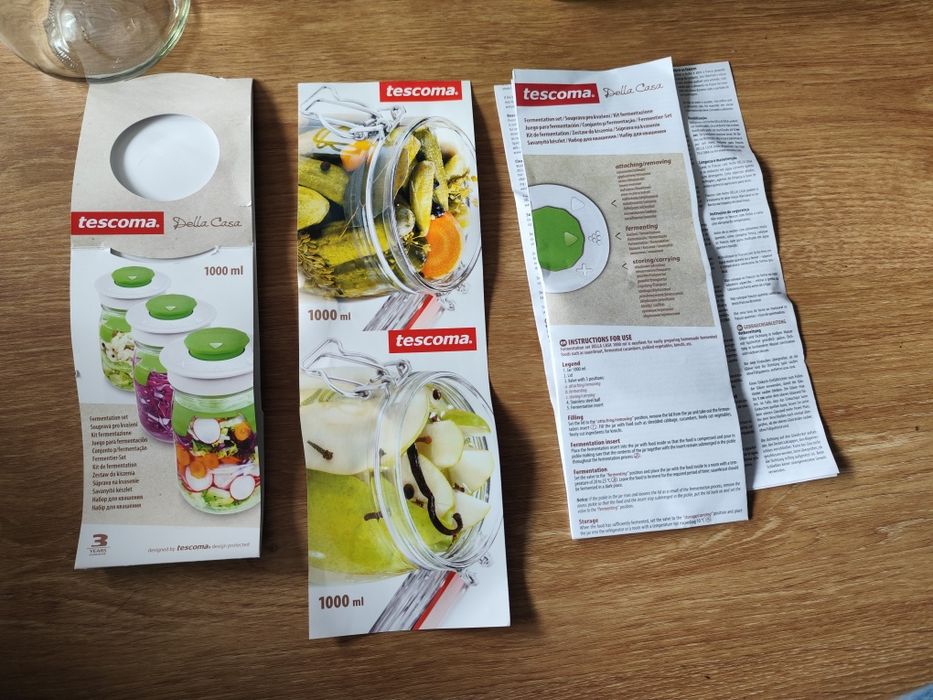 Conjunto frascos fermentação tescoma