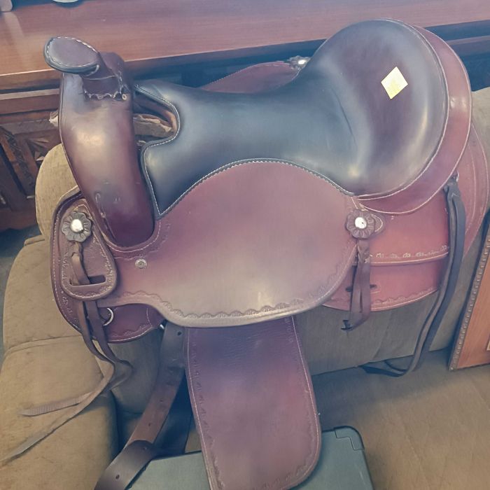 Siodło skórzane Western