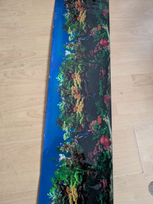 Grube tło do akwarium  130x30