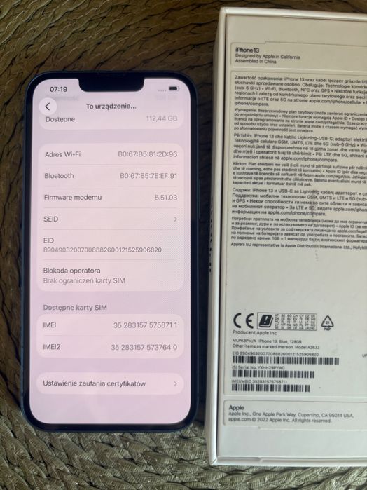 iPhone 13 128gb idealny stan