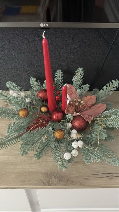 Декор новорічний . Підсвічник новорічний