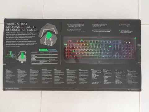 RAZER BLACKWIDOW CHROMA Gaming Keyboard64739697887233120