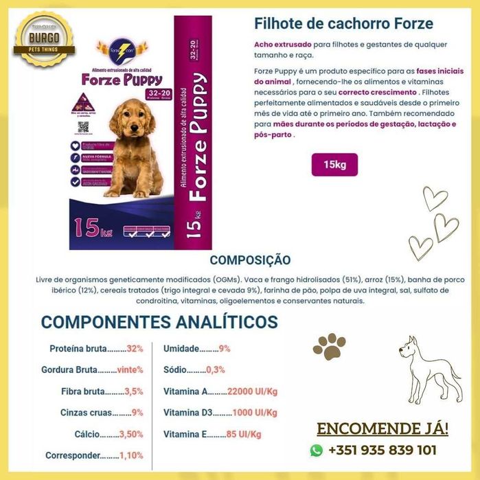 Forze Puppy - 15kg (Ração de Cão)