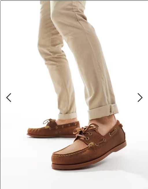 Мужские мокасины, топсайдеры из нубука Polo Ralph Lauren (42р,27см.)