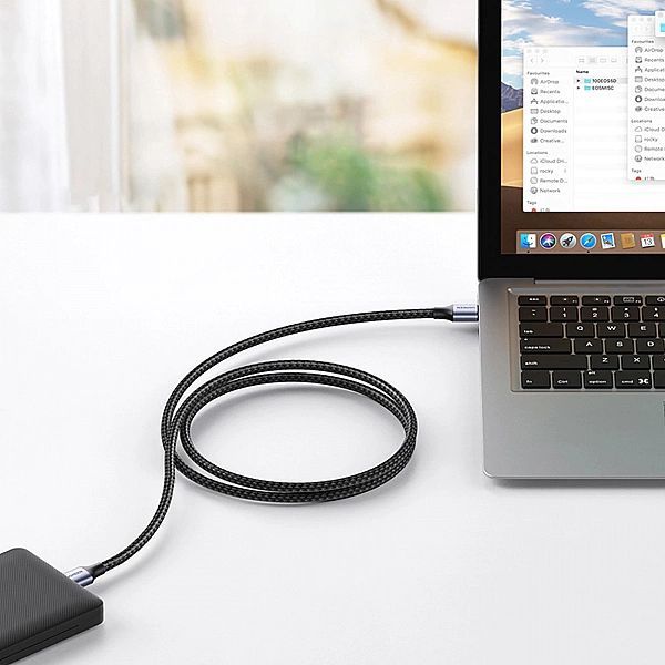 Ugreen kabel przewód Usb - Usb 3.0/5Gb/s 0.5m szary (us373)