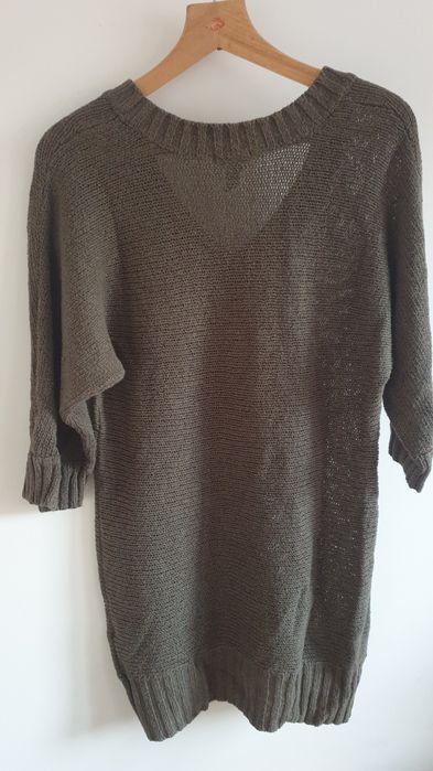 Sweter khaki damski