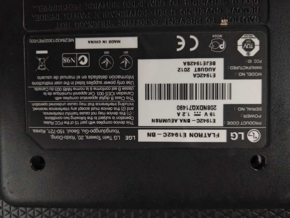 Monitor flatron LG e1942  Asus VH222