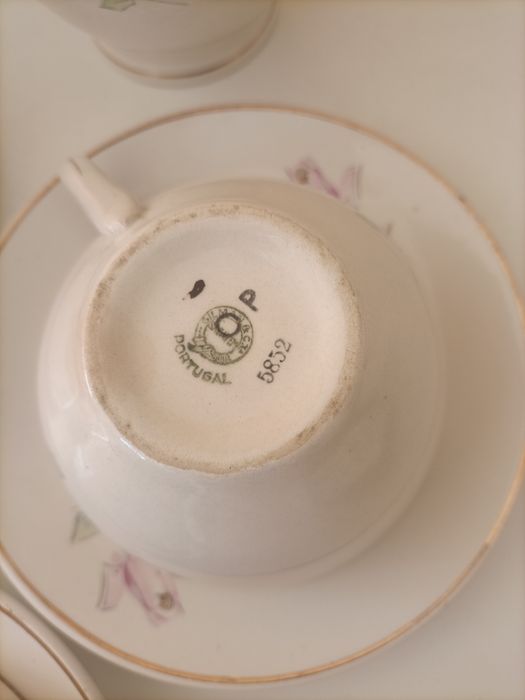 Serviço de chá fábrica Sacavém arte déco