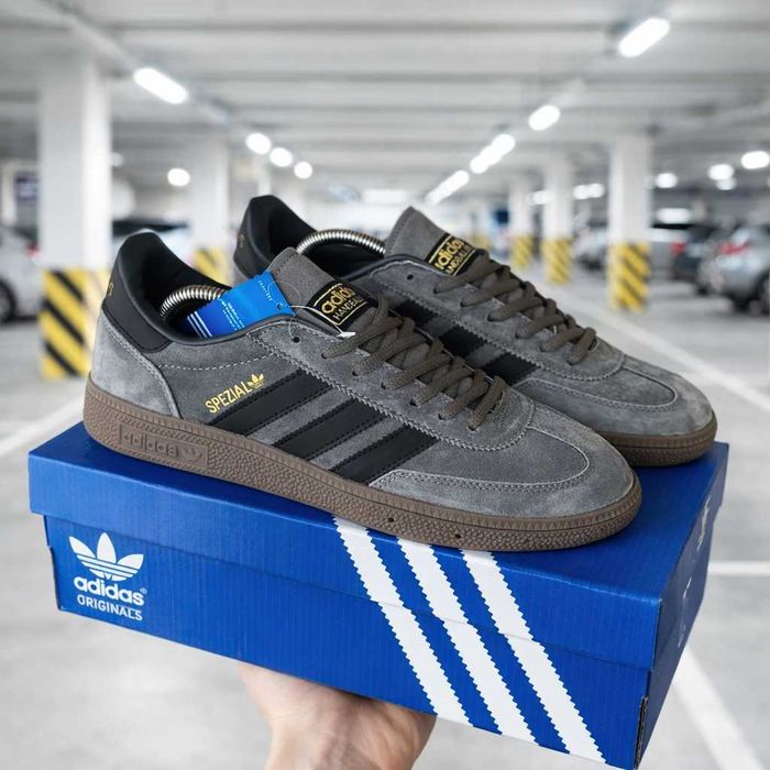 (2225) Кросівки кеди Adidas Handball Spezial сірі (36-46) адідас адідаси