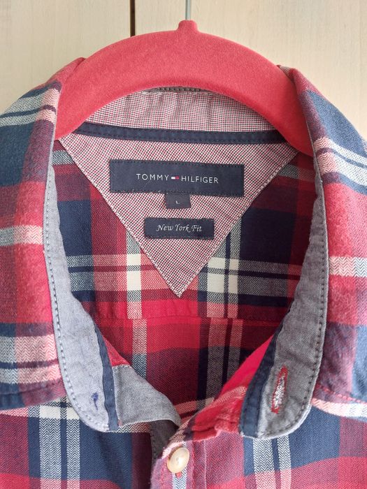 Koszula męska w kratę Tommy Hilfiger - L