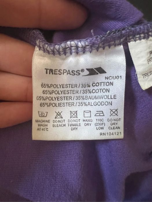 Nowy liliowy T-shirt damski - koszulka trespass