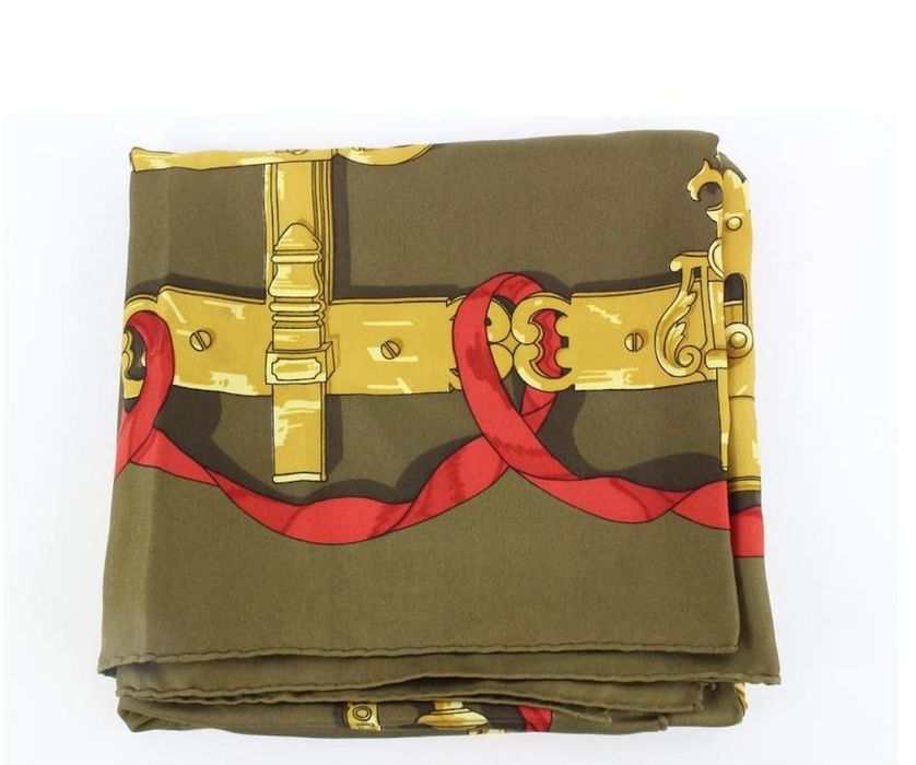 Hermes 1970 роки шикарна вінтажна шовкова хустка