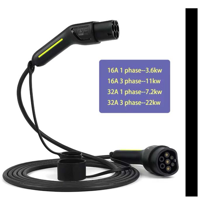Cabo Carregamento 3,6 a 22 kw - 16/ 32 A - Tipo2 - Eletricos/ Hibridos64586163649794123