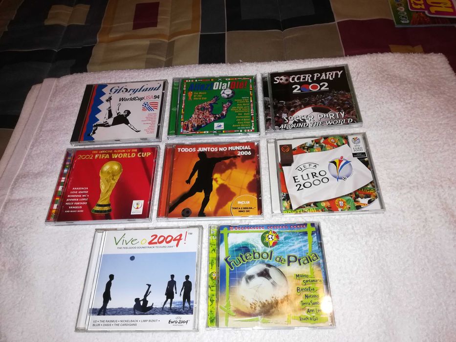 torneios de futebol (mundial, europeu, mundialito praia) cds raros