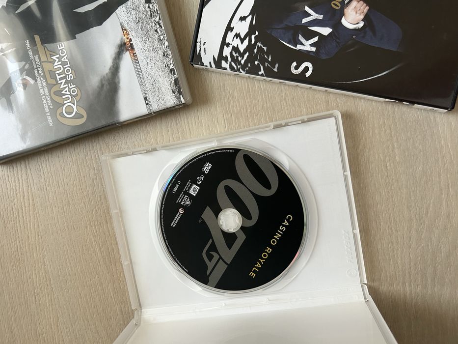 James Bond 007 Casino Royale, Quantum of Solace, Skyfall DVD