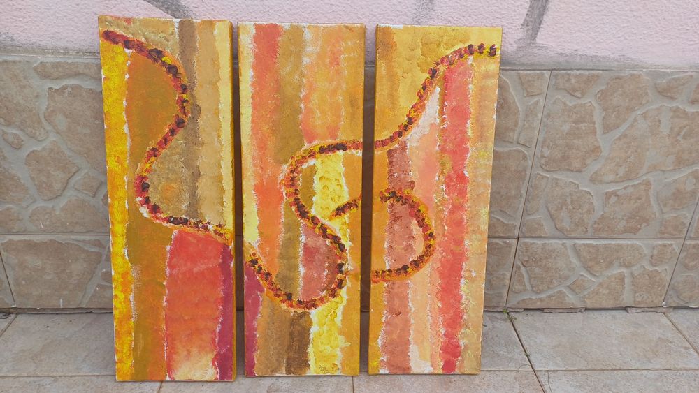 2 telas decorativas