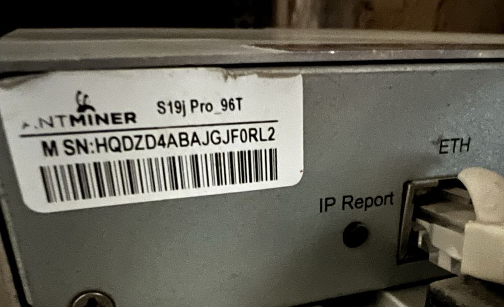 Antminer S19J pro 96Th асік