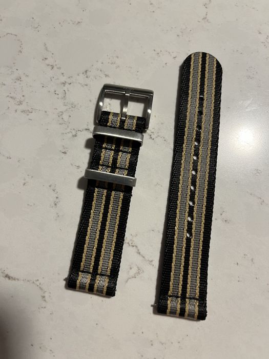 Pasek nylonowy 2-częściowy do zegarka 20mm James Bond No Time to Die
