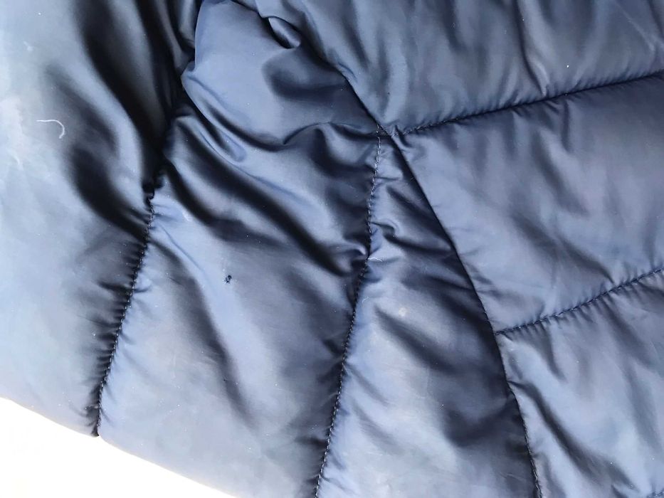 Casaco azul acolchoado com capuz para rapaz, Benetton