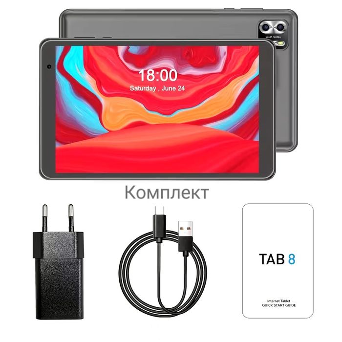 Якісний планшет Pritom Tab 8 Plus 8/64гб фото відео новий Android 15